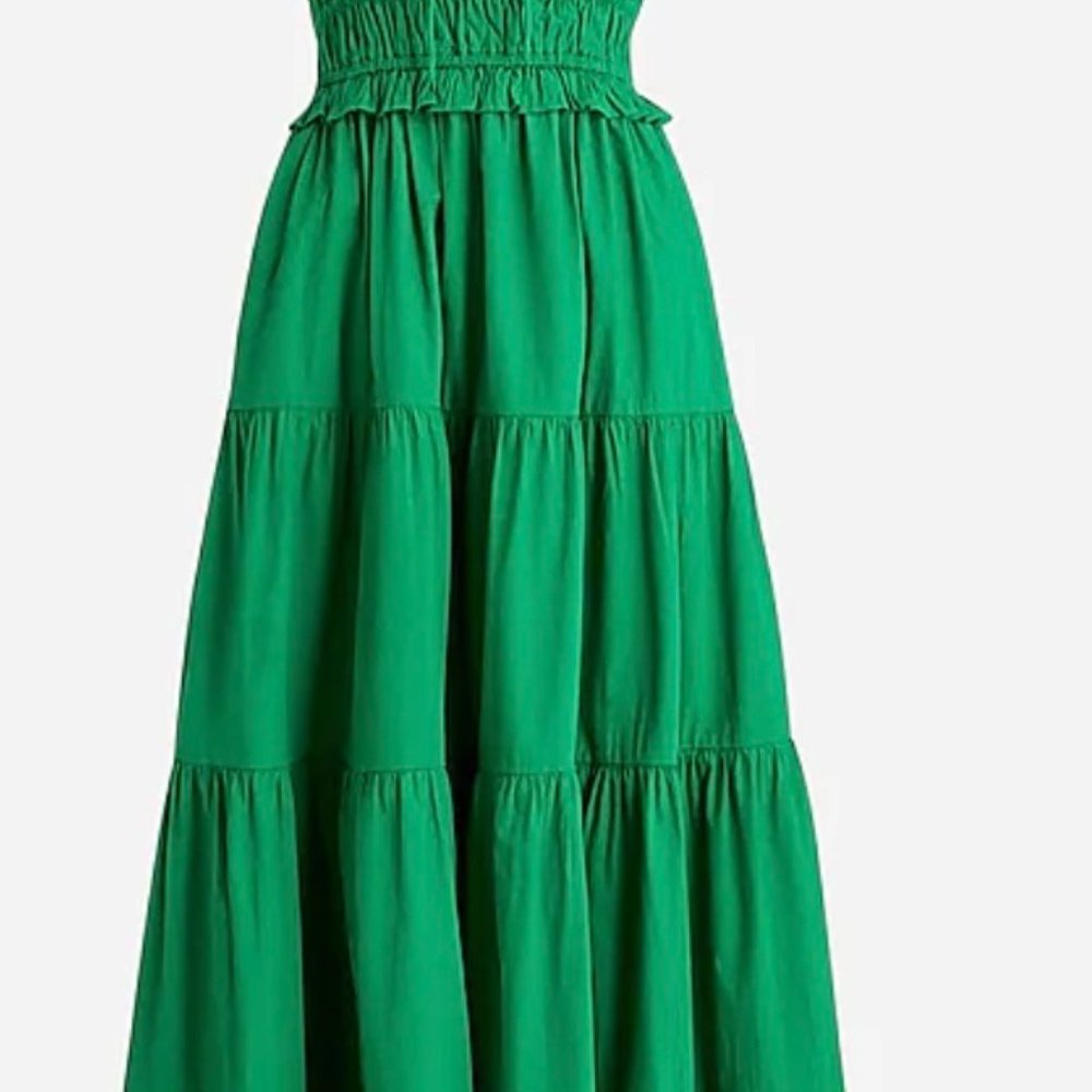 J. Crew | Ruffle-trim tiered dress